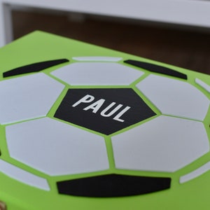 Spielzeugkiste Fussball JETZT IN XXL handbemalt & personalisiert Bild 7