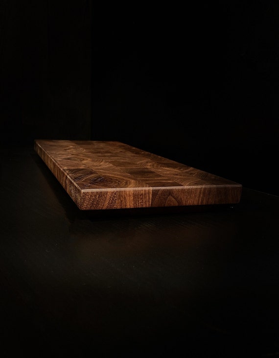 Schneidebrett aus amerikanischem Nussbaum Stirnholz, Stirnholzschneidebrett, Weihnachtsgeschenk, Küchenutensil, Kochen