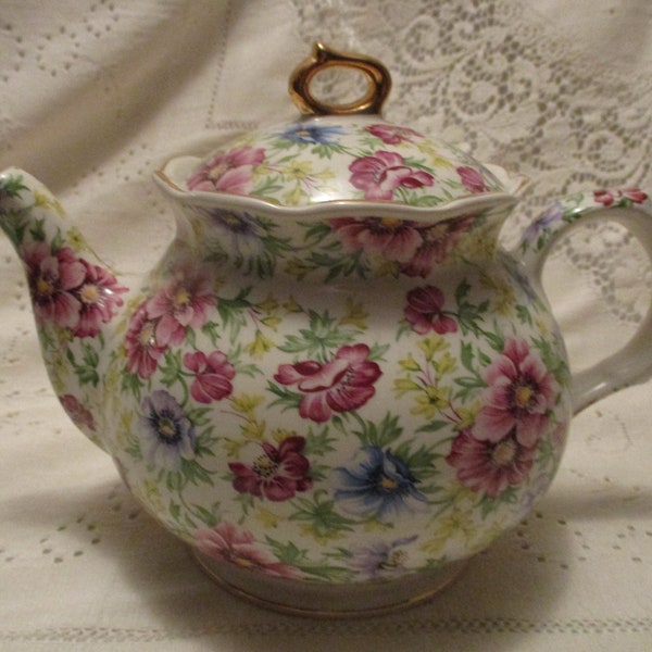 Chintz Teapot Etsy