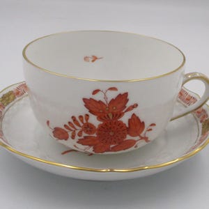 Herend 大皿 手塗り 鳥 蝶 スカロップ シェル