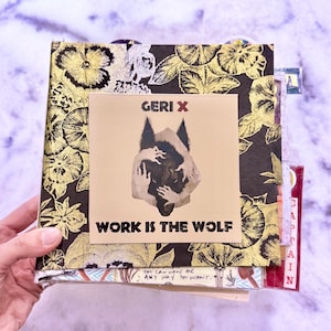Work is the Wolf BOOK OF LYRICS ręcznie pisana książka z tekstami | Wykonywana na zamówienie | Teksty piosenek Geri X | Ręcznie robiona książka