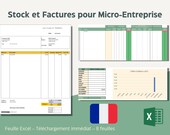 Excel file - Stock and Invoice Management for Micro-enterprise autoentrepreneur