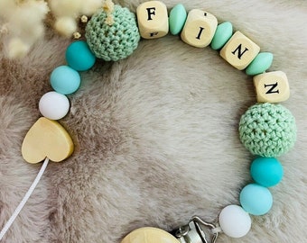 Pacifier chain with name Handmade personalized