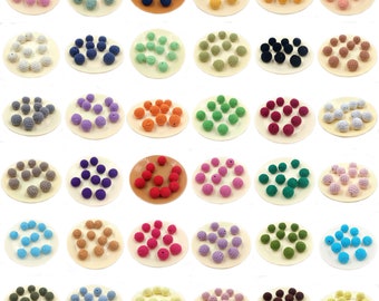 Perles au crochet Ø 20 mm / 2 cm 4 pièces - perles en bois - crochetées - fil de coton