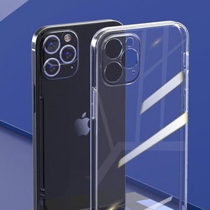 Case for iPhone 14 13 12 11 Pro Max Mobile Phone Camera Protection Case Silicone Transparent image 1