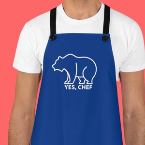 Yes, Chef | The Bear Minimalist TV Show Inspired Apron, Gift for Chef, Baking Apron, Mens Apron, Gift for Her, Gifts for Cooks, Kitchen Gift