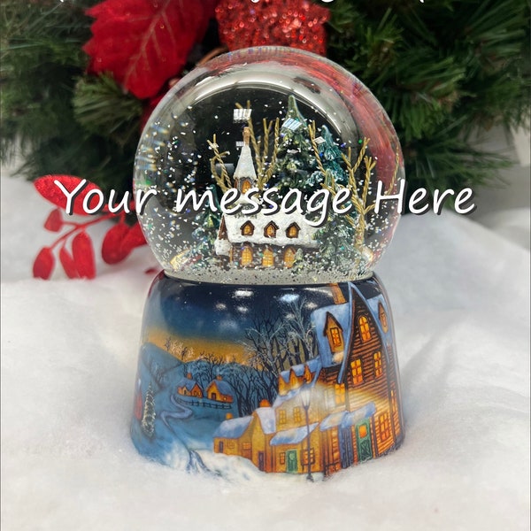 Custom Snow Globe Etsy