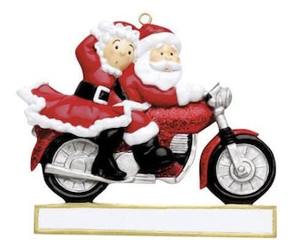 Santa and Mrs Claus Motorcycle - Etsy