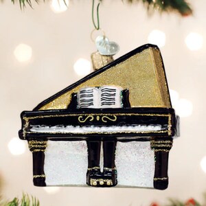 Baby Grand Piano Old World Christmas Personalized Ornament