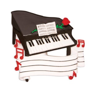 Grand Piano Personalized Christmas Ornament OR1618