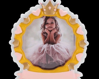 Princess Photo Frame Personalized Christmas Ornament