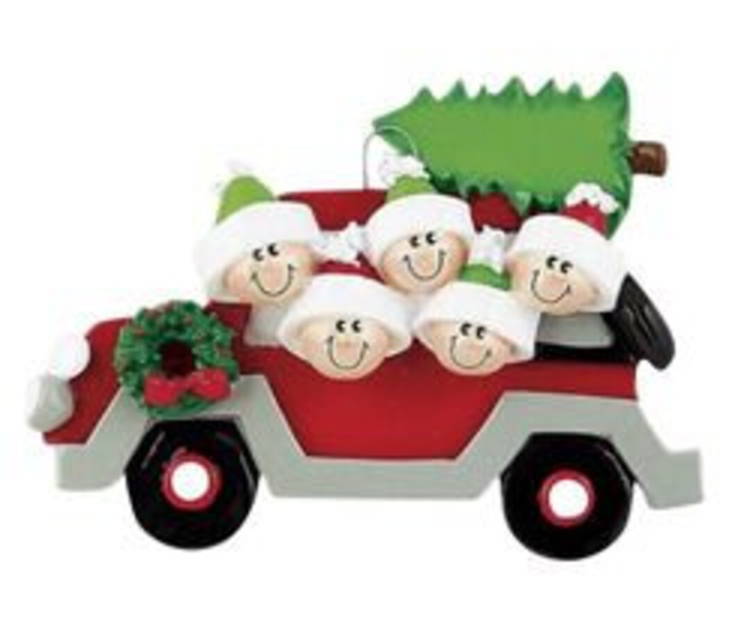 CHRISTMAS TREE CARAVAN Family of 5 Etsy
