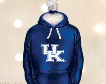 Kentucky Hoodie  Personalized Old World Glass Chrismas Ornament