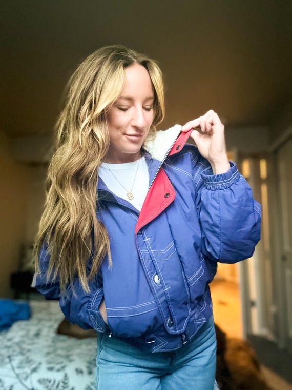 Obermeyer Bomber Jacket Obermeyer Vintage Jacket Vintage Ski Jacket Obermeyer Womens Jacket Etsy
