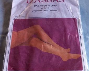 Stockings D'Assas French Vintage Nylons Size Small  60's reggicalze strumpfe collectors
