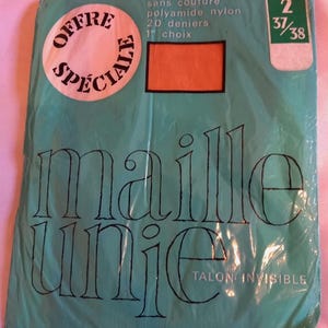 Transparent stockings fine Size M French Vintage Seamless Nylon Stockings T2 Calze Strumpfe Collectors Polyamide Nylon