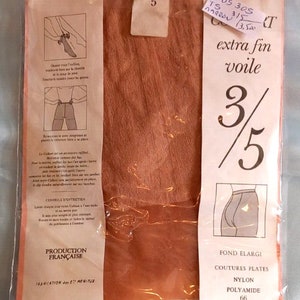 Collants Valderau French vintage Nylons Taille XL/2XL collant reggicalze strumpfehose collectors image 2