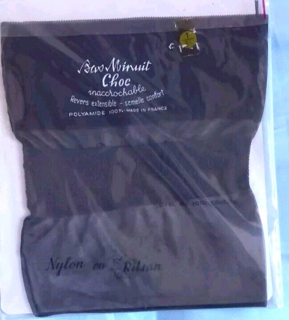 French Seamed Nylon Stockings black Fully Fashion… - image 2