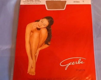 Gerbe Tights 22Dtex Vintage Gerclub colour Brown strumpfhosen Collants  Size S