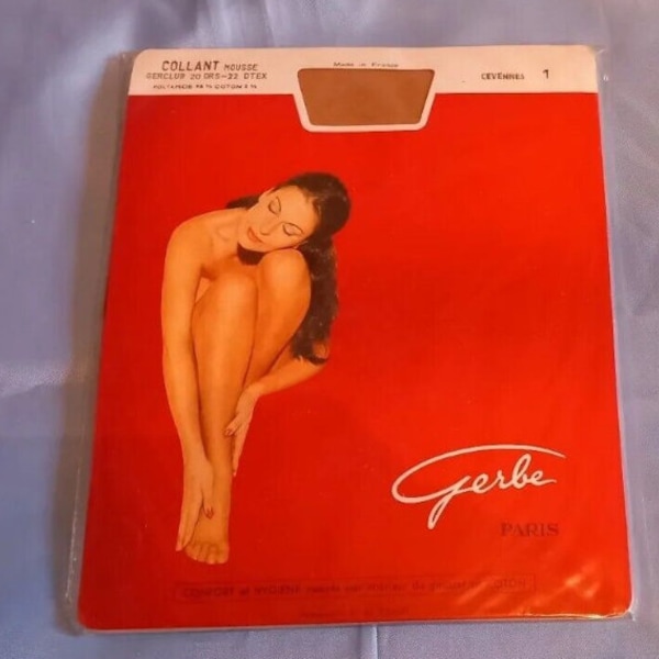 Collants Gerbe T1 Sinfonie 22Dtex - Taille 1 - Nylon - Neuf Avec étiquettes