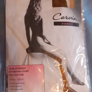 Bas Cervin maat kleine Franse nylonkousen 2/44 Dtex calze strumpfe maat kleine nylonliefhebbers verzamelaars Franse maat 1