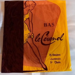 Le Cévenol Stylished Stockings Non snag Verstärkte Ferse Kappe Vintage Nylons Größen M L Calze strumpfe reggicalze Sammler Bild 2