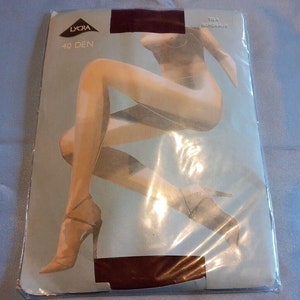 Vintage Tights colour Bordeaux panty Collant   Size L/XL   Taille 4