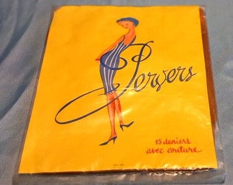 Fully Fashioned Stockings Reinforced Heel Toe vintage Size Large  Calze strumpfe collectors