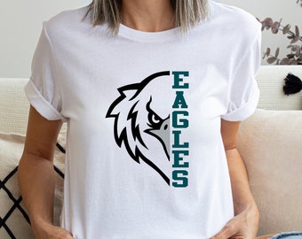 EAGLES Mascot T-Shirt or Sweatshirt, Team Sweatshirt, Eagles Graduate Shirt, Alumni Eagle, Football Game Day T-Shirt, High School Mascot Tee