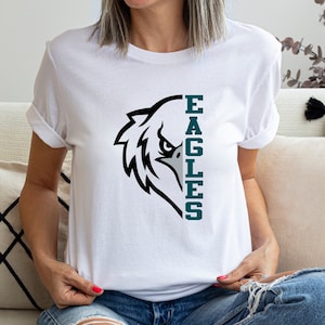 EAGLES Mascot T-Shirt or Sweatshirt, Team Sweatshirt, Eagles Graduate Shirt, Alumni Eagle, Football Game Day T-Shirt, High School Mascot Tee