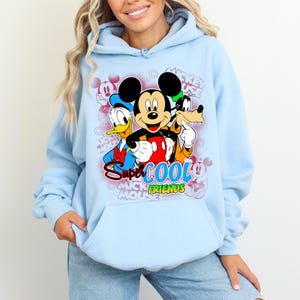 Disney Mickey And Friends Super Cool Hoodie, Retro Walt Disney World Hoodie, Vintage Disneyworld Tee, Magic Kingdom Tee, Disney Trip Hoodie