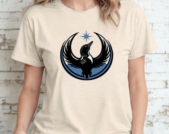 Rebel Alliance Minnesota Loon Shirt for Active Voters and Local Supporters Bold State Bird Resistance Apparel for Community Representation