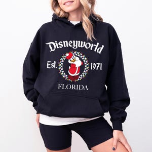 Retro Disneyworld Est 1971 Florida Hoodie, Cute Disney Friends Hoodie, Disneyworld Hoodie, WDW Disneyland Birthday Matching Tees