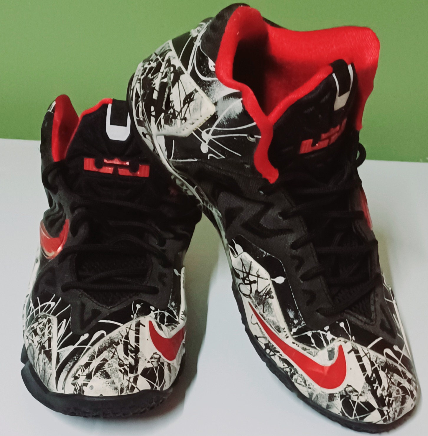 Teleurstelling pijp Nageslacht Nike: Lebron 11 graffiti Sneakerssize 6 - Etsy