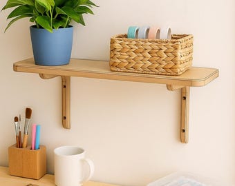 Wall Shelf CNC File – Fully Parametric Digital Cut File | Fusion 360 + DXF + STEP
