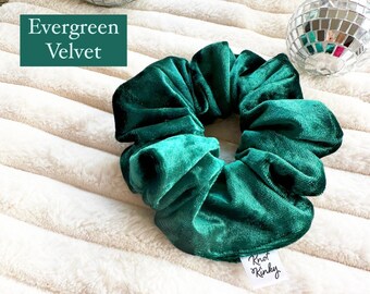 Crushed Velvet Scrunchies | Velvet Scrunchie | Knot Kinky HairTies