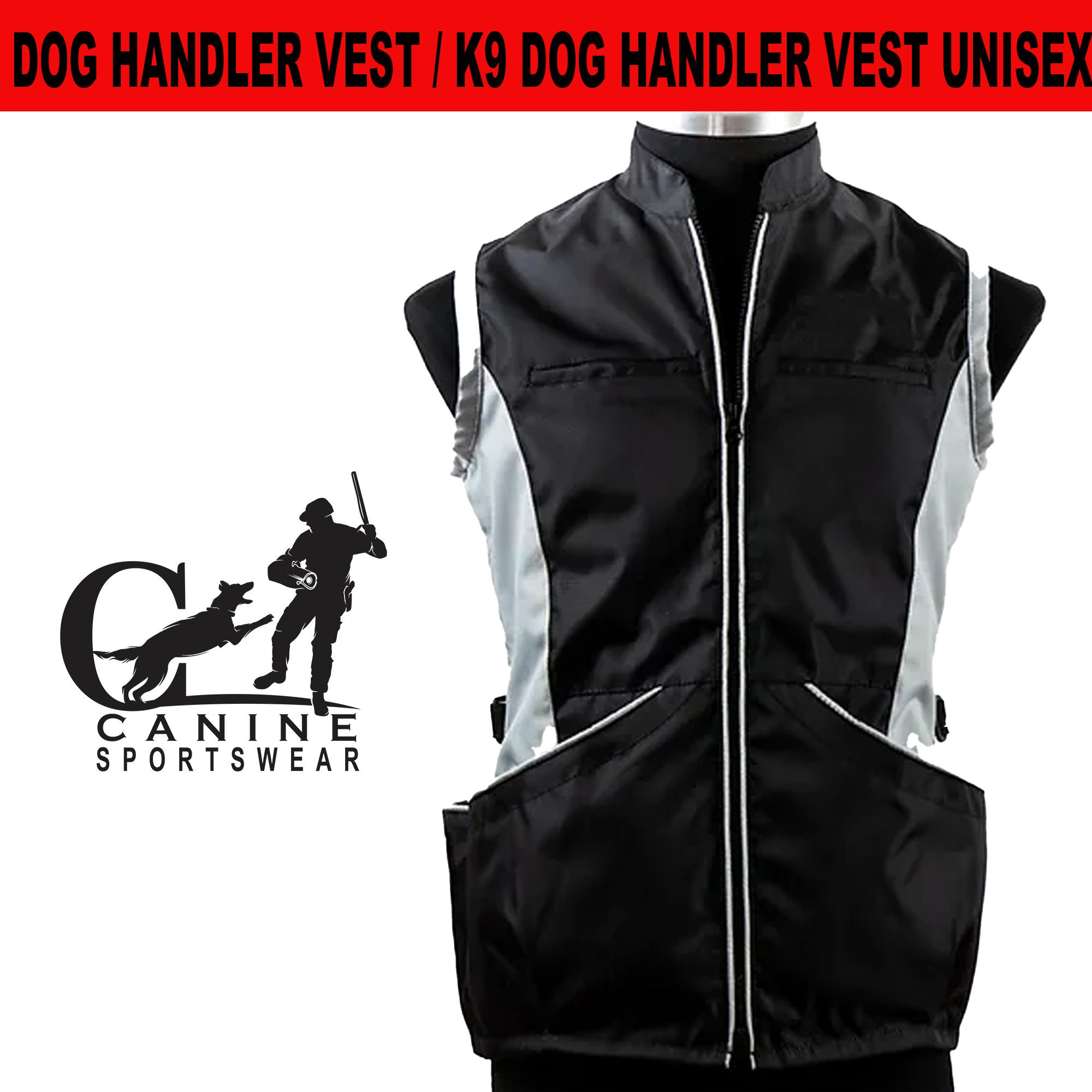 Summer Dog Handler Vest Dog Training Vest Canine Handler Vest Training