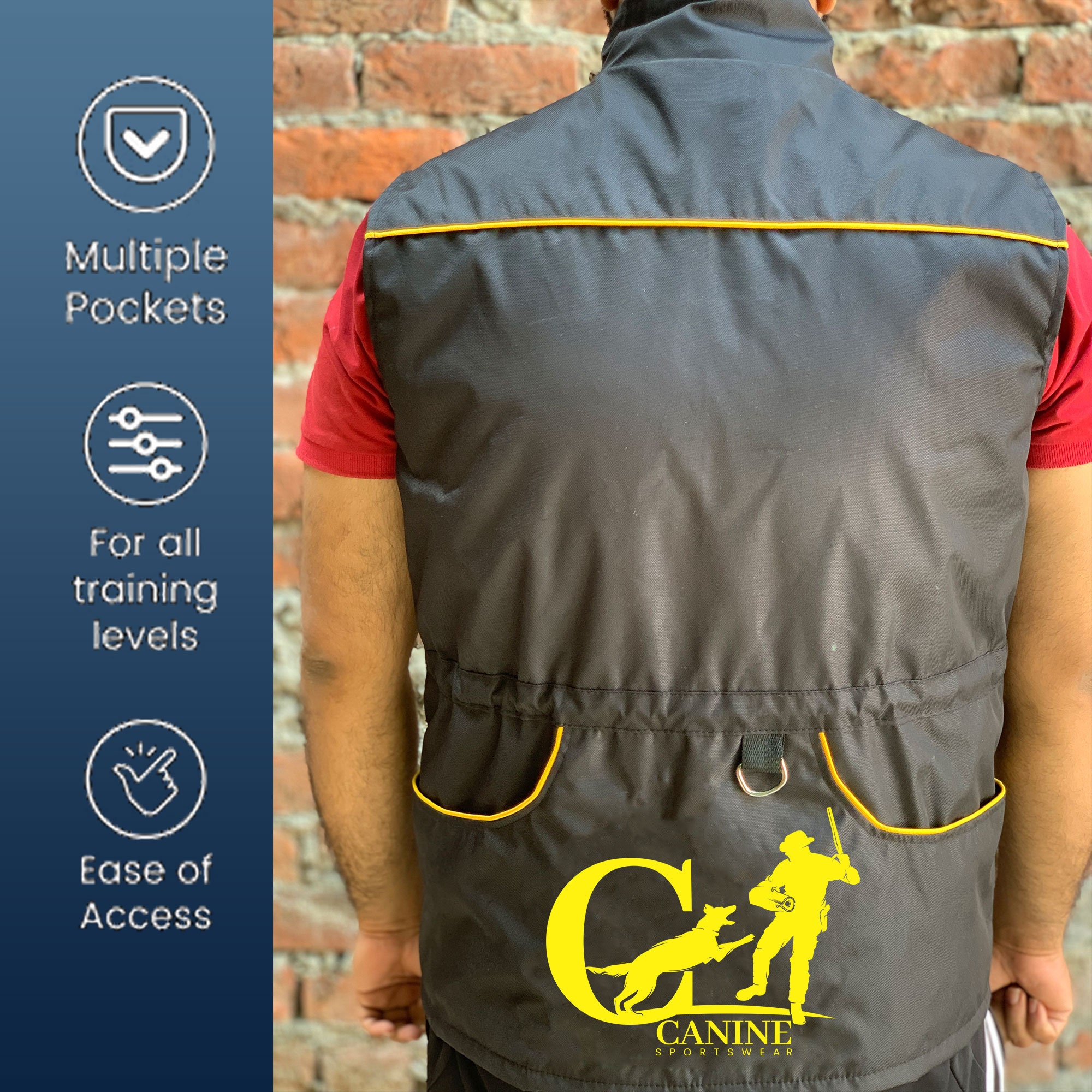 TEHAUX Dog Handler Training Vest, Pet Trainer Vest With