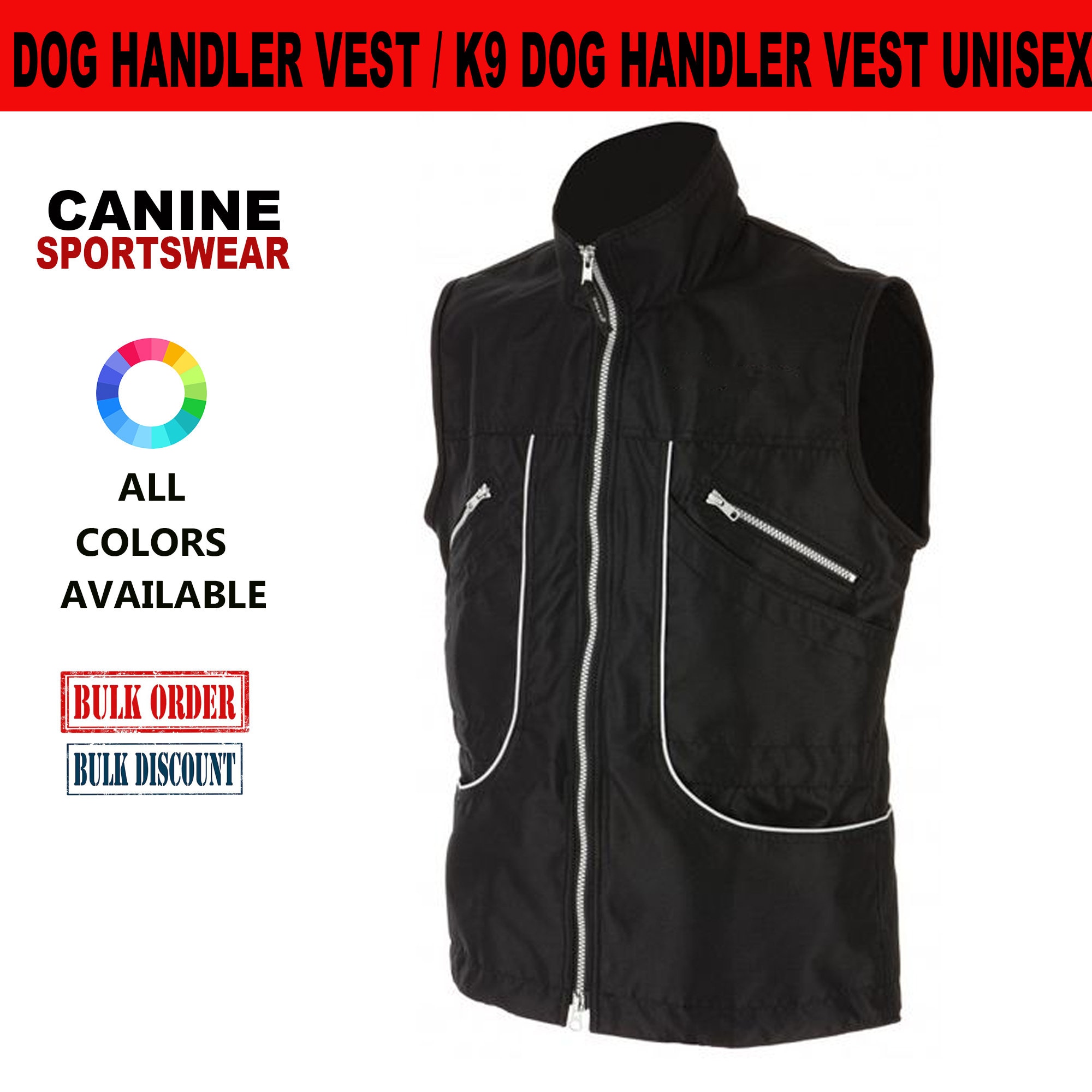 Canine Handler Vest Etsy