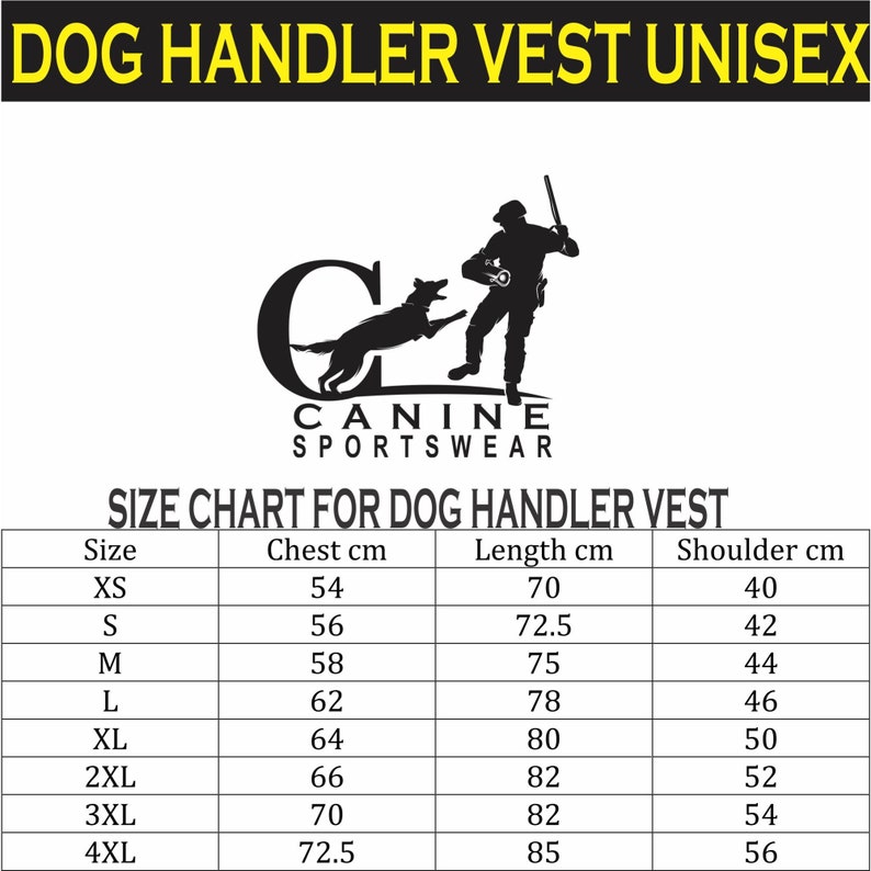Dog handler vest Dog training vest Canine Handler Vest Softshell Training vest for dog handlers Men & Women. image 2