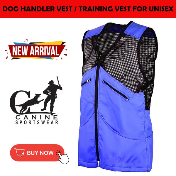 Summer Dog handler vest | Dog training vest | Canine Handler Vest | Training vest for dog handlers Men & Women.