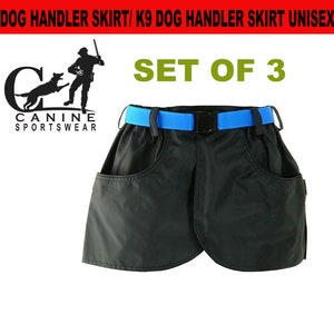 Set of 3 Dog handler Skirt| Dog training Skirt | Canine Handler Skirt | Training Skirt for dog handlers Men & Women.