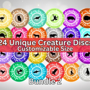 Creature Discs Animal Power Bundle #2- Printable DIY dramatic and pretend play disks