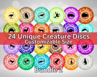 Creature Discs Animal Power Bundle #2- Printable DIY dramatic and pretend play disks