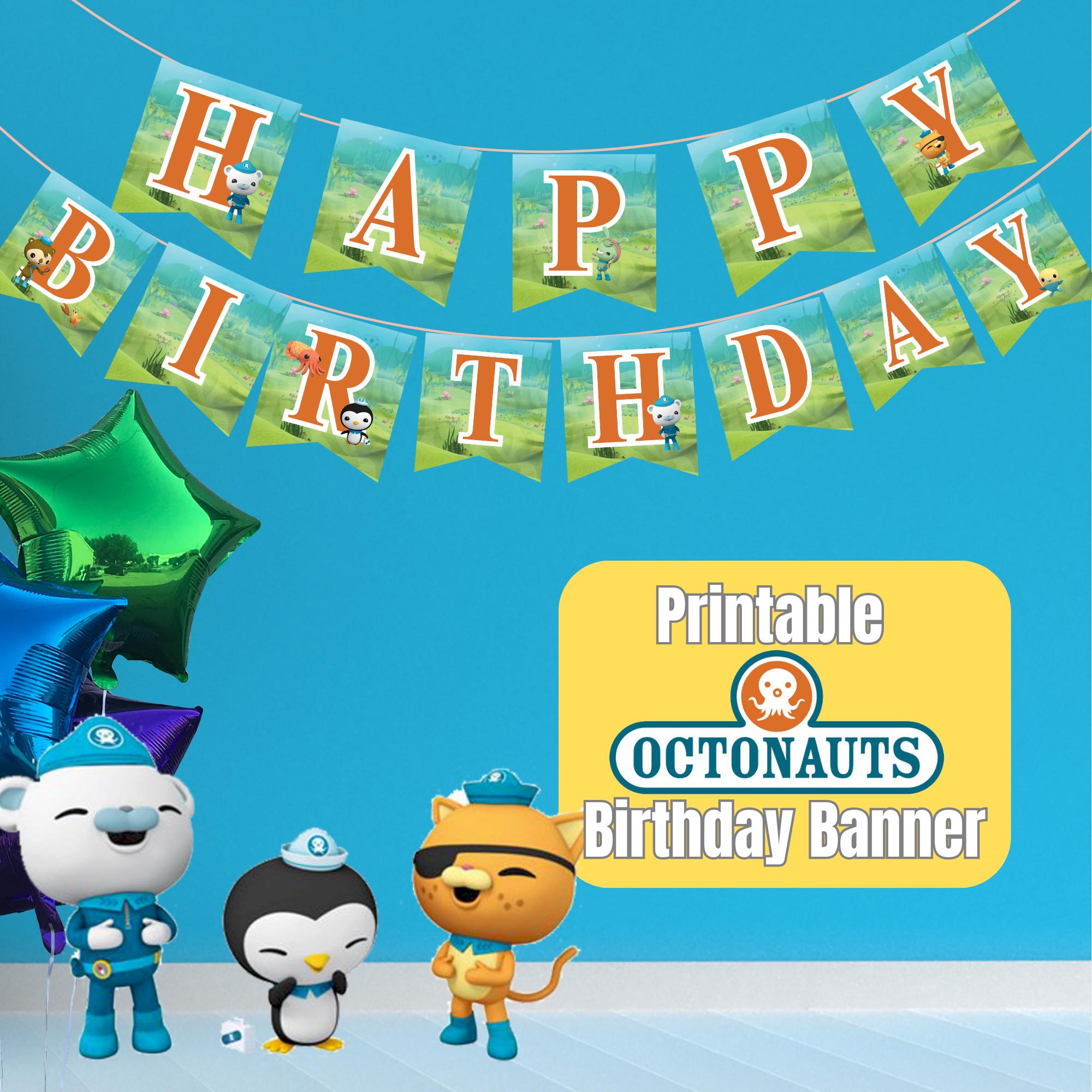 Octonauts Birthday Banner- Printable Digital File Party Decor - Etsy