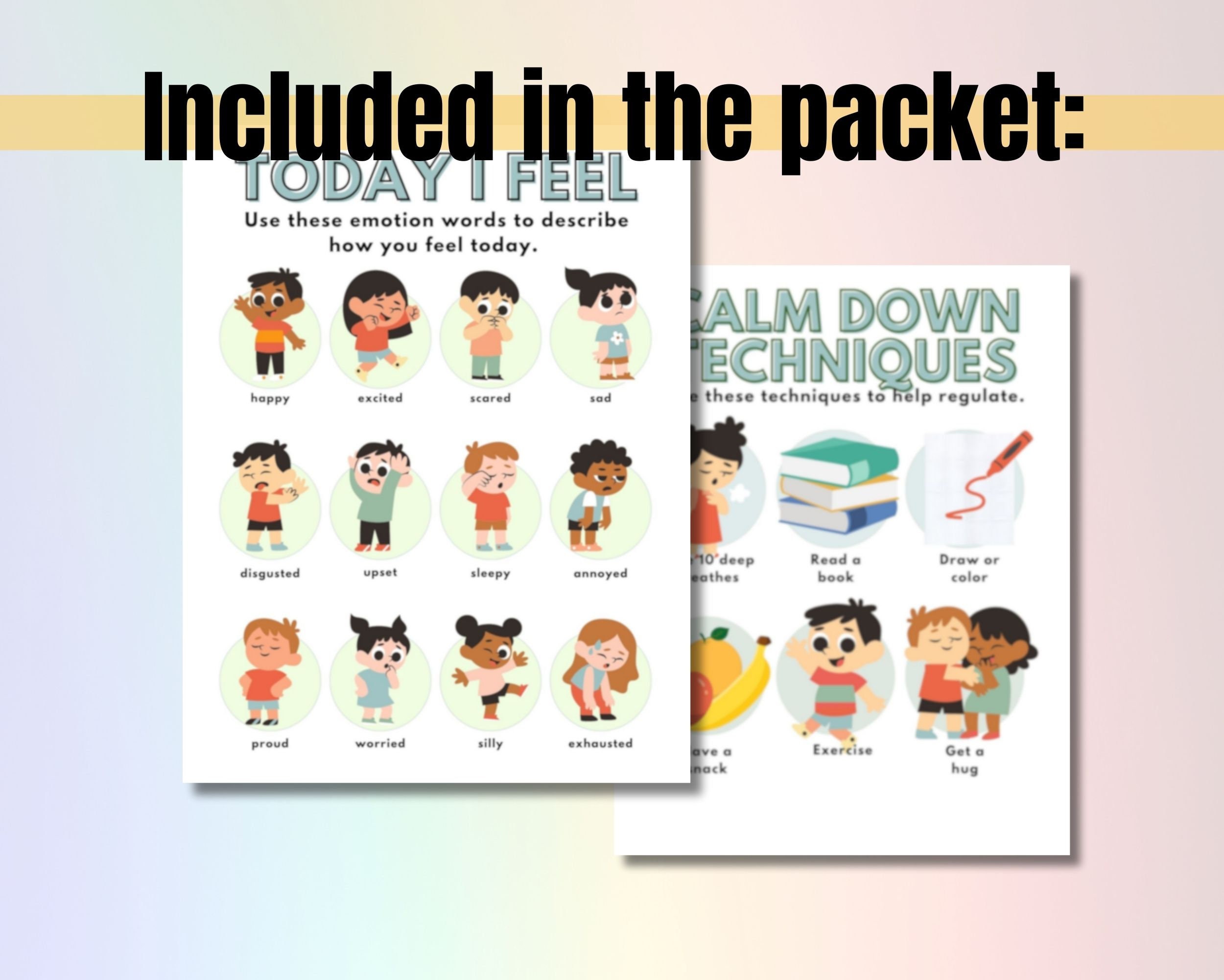 Emotion Lesson.pdf Toddler Emotion Lesson Plan: Printable Activity Guide (PDF) - Etsy