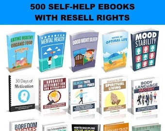 Self-Help 500 eBooks Pack Includes Resell Rights