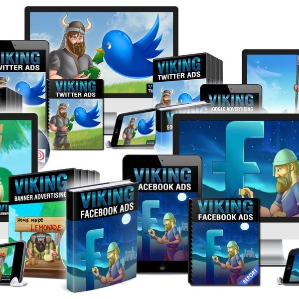 Viking PLR Complete Internet Marketing & Social Media Bundle + Bonuses | eBooks | Audiobooks | Video Courses | Includes Resell Rights