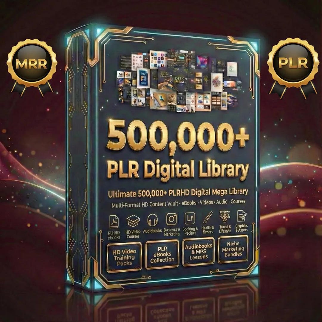 500K Digital Products Library | Ebooks | Audiobooks | Videos | Includes ...