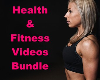 Health & Fitness Videos Bundle | Video Courses | Fitness Programs | Diet Plans | Exercise Videos | Includes Resell Rights